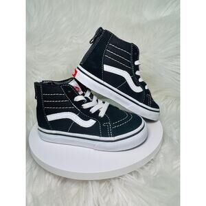 Gently Used $40 Vans Toddler Sk8-Hi Zip Shoe High Top Black 7